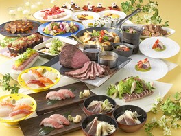 肉とマグロの豪華共演メニュー