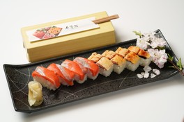 南三陸サーモンを使用した多彩なメニューが提供される