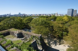 大天守台からは福岡市内を一望できる