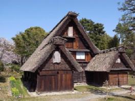飛騨白川の合掌造り民家など貴重な民家を展示