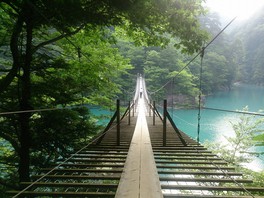 絶景を眺めながら空中散策